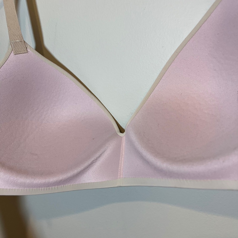 Victoria's Secret Bra T-Shirt Lightly Lined Wireless Comfort Nude Beige 34DD 34E - Picture 3 of 4